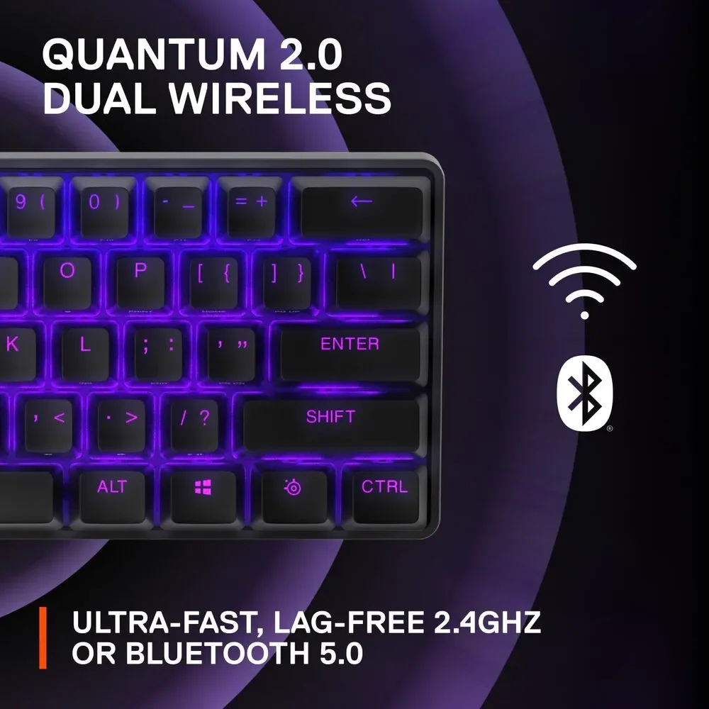 NWT SteelSeries Apex Pro Mini Wireless Keyboard – 60%, OmniPoint 2.0, Black